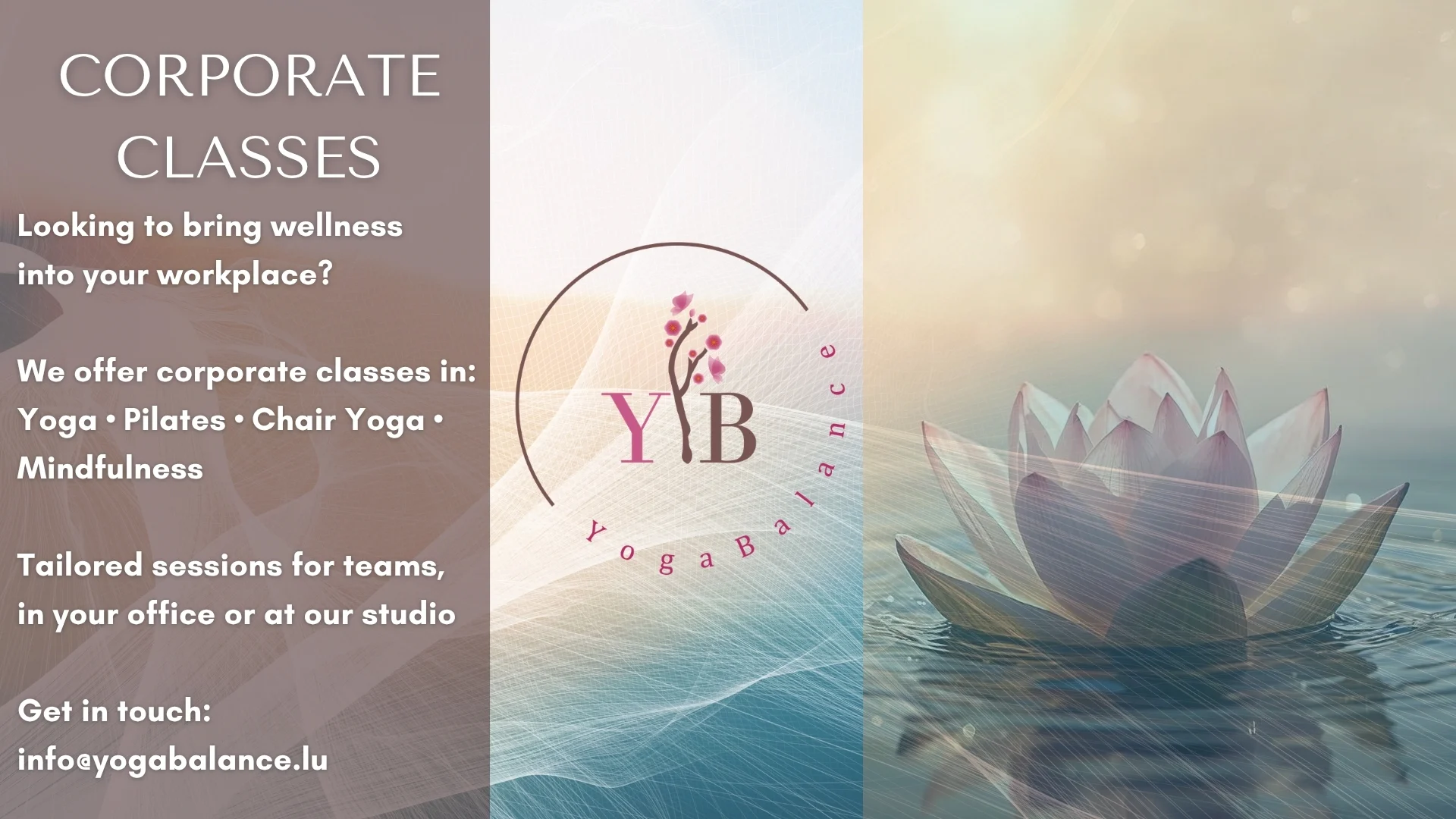 Corporate yoga classes Luxembourg – workplace wellness programs by YogaBalance Walferdange